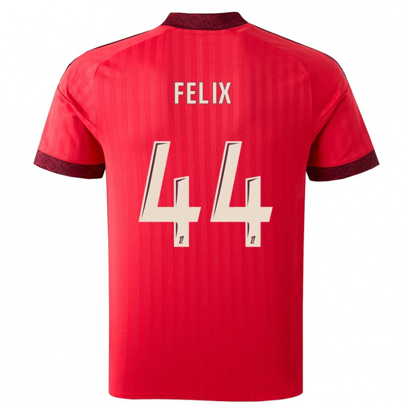 Danxen Homem Camisola Marley Felix #44 Borgonha Vermelho Branco Alternativa 2026/27 Camisa Brasil