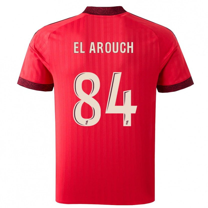 Danxen Homem Camisola Mohamed El Arouch #84 Borgonha Vermelho Branco Alternativa 2026/27 Camisa Brasil