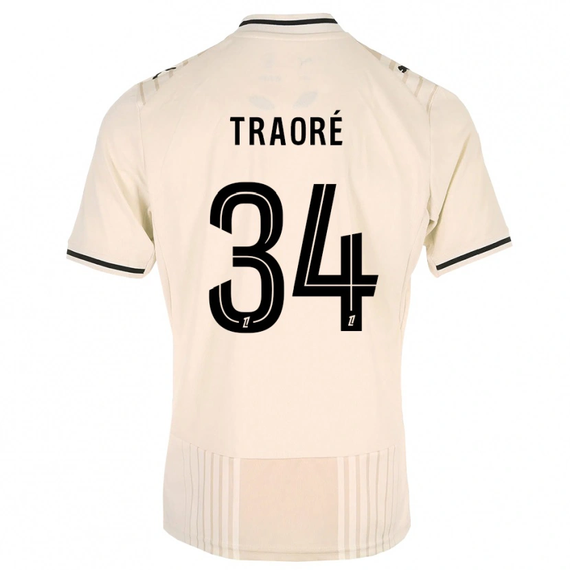 Danxen Homem Camisola Ibrahim Traoré #34 Renda Preta Branco Antigo Alternativa 2026/27 Camisa Brasil