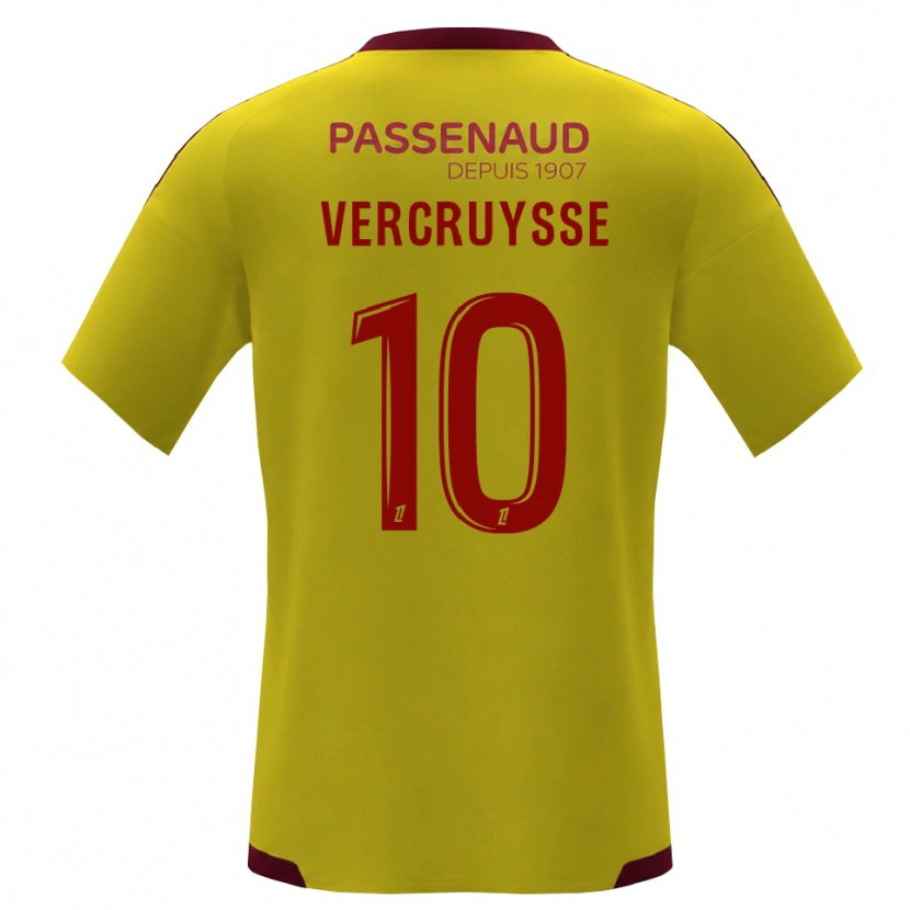 Danxen Homem Camisola Jean Vercruysse #10 Amarelo Vermelho Verde Alternativa 2026/27 Camisa Brasil