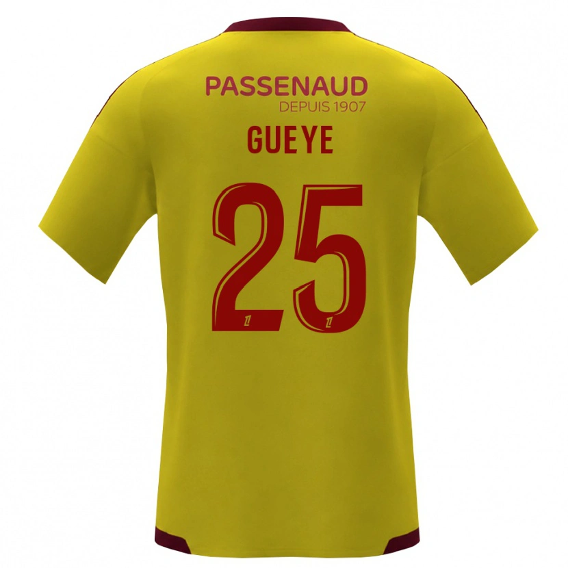 Danxen Homem Camisola Dame Gueye #25 Amarelo Vermelho Verde Alternativa 2026/27 Camisa Brasil