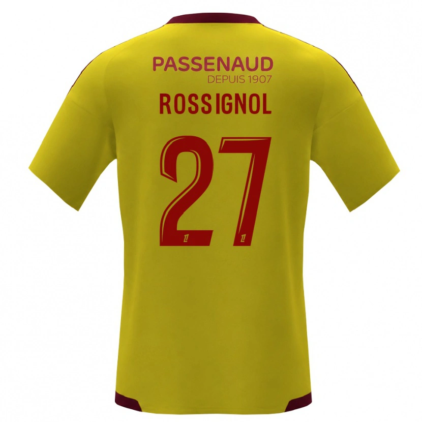 Danxen Homem Camisola Martin Rossignol #27 Amarelo Vermelho Verde Alternativa 2026/27 Camisa Brasil