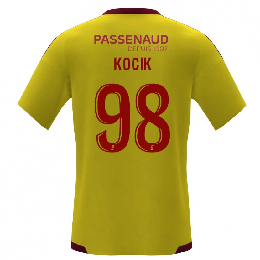Danxen Homem Camisola Nicolas Kocik #98 Amarelo Vermelho Verde Alternativa 2026/27 Camisa Brasil