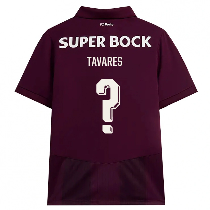 Danxen Homem Camisola João Tavares #0 Borgonha Branco Alternativa 2026/27 Camisa Brasil