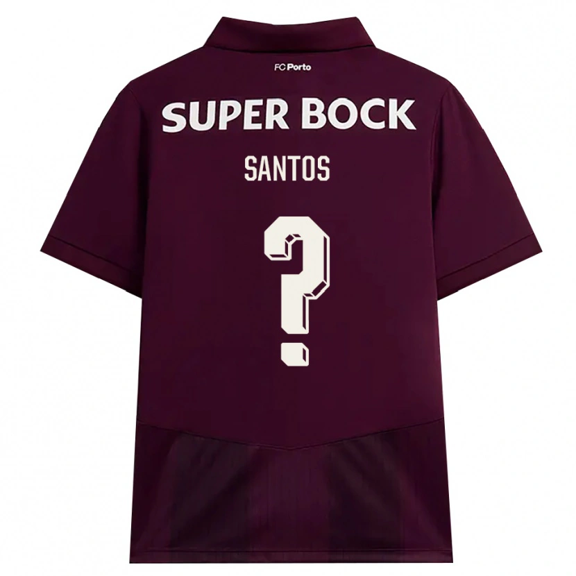 Danxen Homem Camisola Leonardo Santos #0 Borgonha Branco Alternativa 2026/27 Camisa Brasil