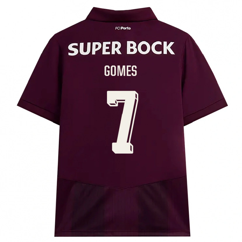 Danxen Homem Camisola William Gomes #7 Borgonha Branco Alternativa 2026/27 Camisa Brasil