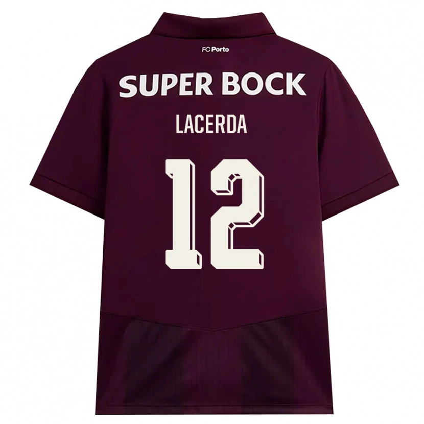 Danxen Homem Camisola Lacerda #12 Borgonha Branco Alternativa 2026/27 Camisa Brasil