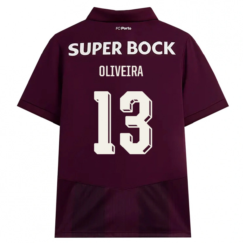 Danxen Homem Camisola Tomás Oliveira #13 Borgonha Branco Alternativa 2026/27 Camisa Brasil