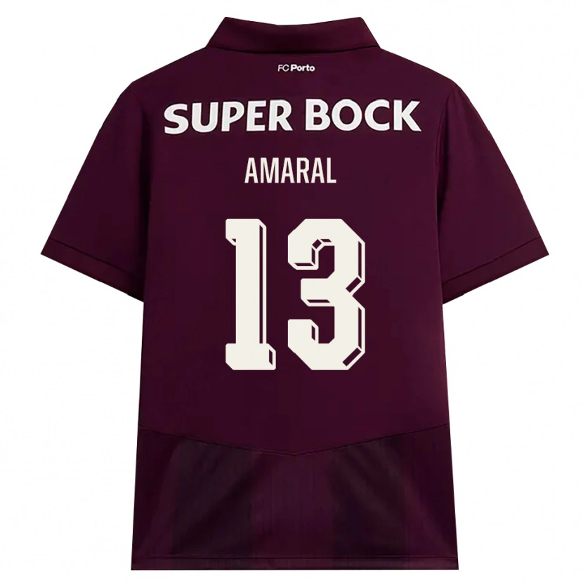 Danxen Homem Camisola Fábio Amaral #13 Borgonha Branco Alternativa 2026/27 Camisa Brasil