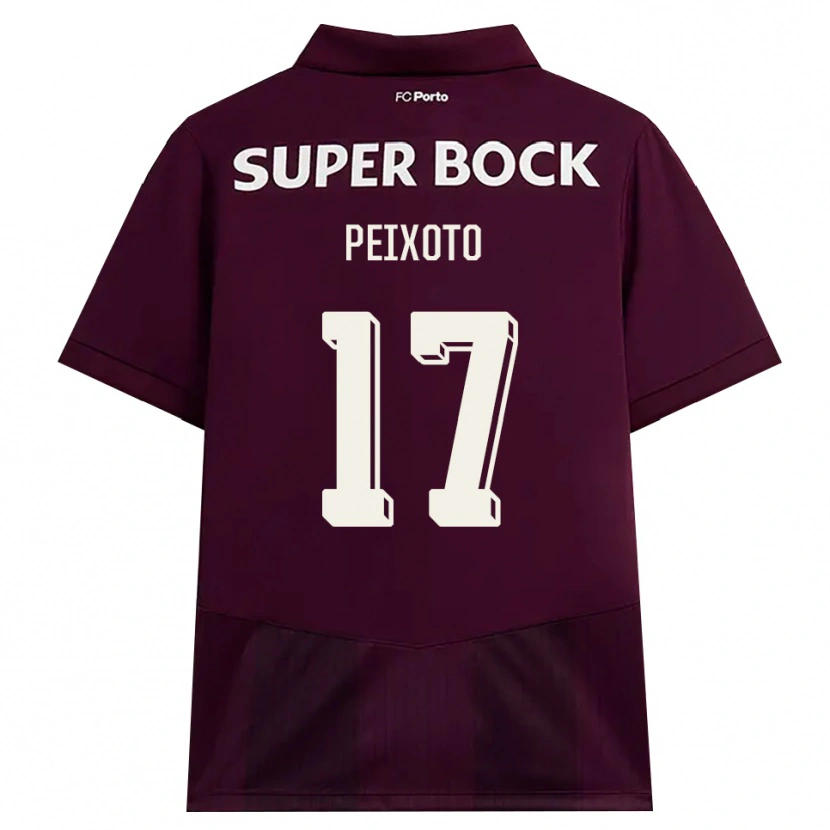 Danxen Homem Camisola Tomás Peixoto #17 Borgonha Branco Alternativa 2026/27 Camisa Brasil