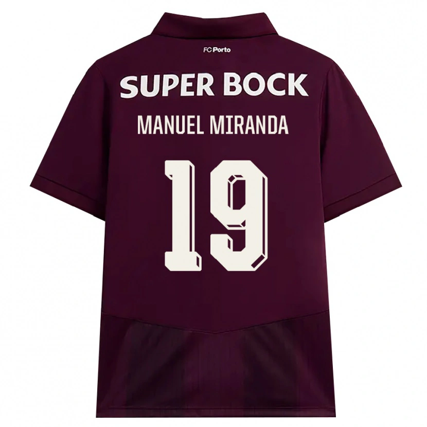 Danxen Homem Camisola Manuel Miranda #19 Borgonha Branco Alternativa 2026/27 Camisa Brasil