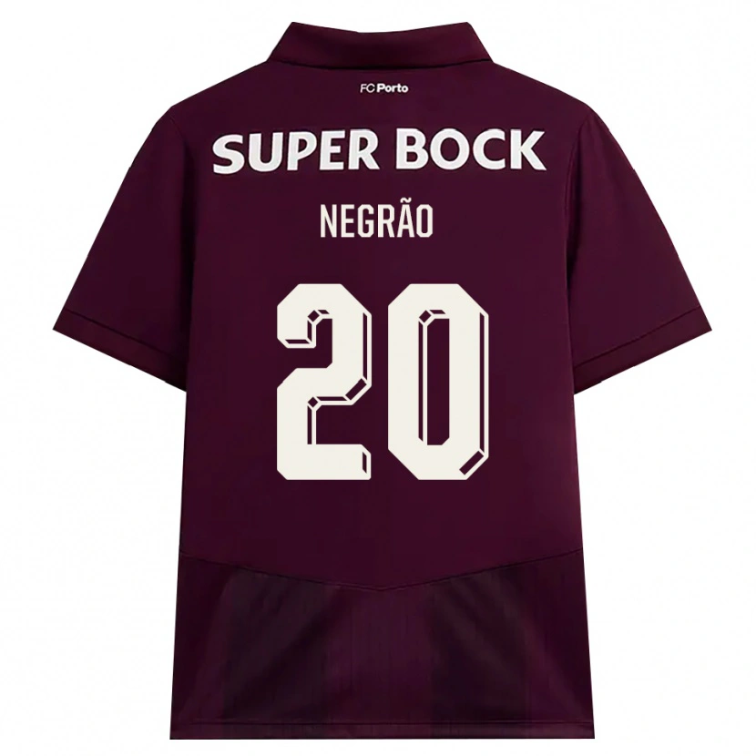 Danxen Homem Camisola Maria Negrão #20 Borgonha Branco Alternativa 2026/27 Camisa Brasil