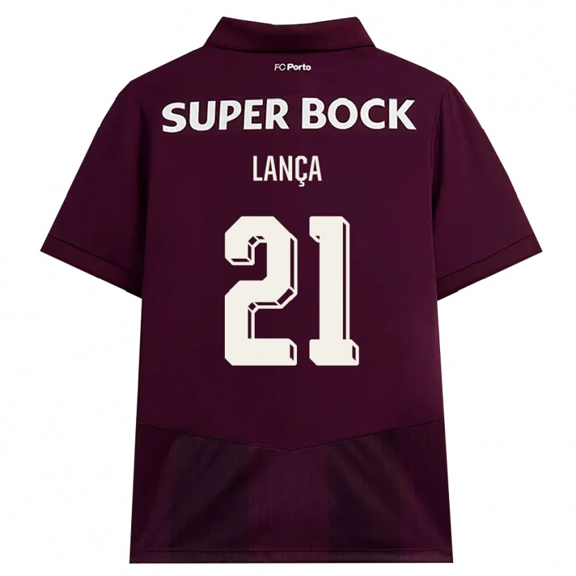 Danxen Homem Camisola Gabriel Lança #21 Borgonha Branco Alternativa 2026/27 Camisa Brasil