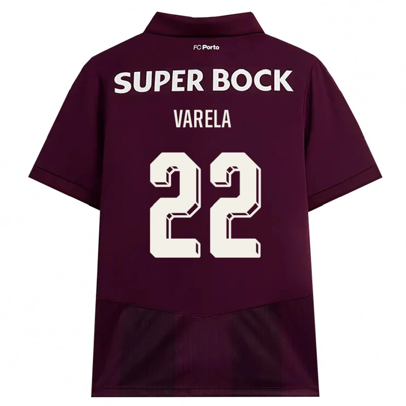Danxen Homem Camisola Alan Varela #22 Borgonha Branco Alternativa 2026/27 Camisa Brasil