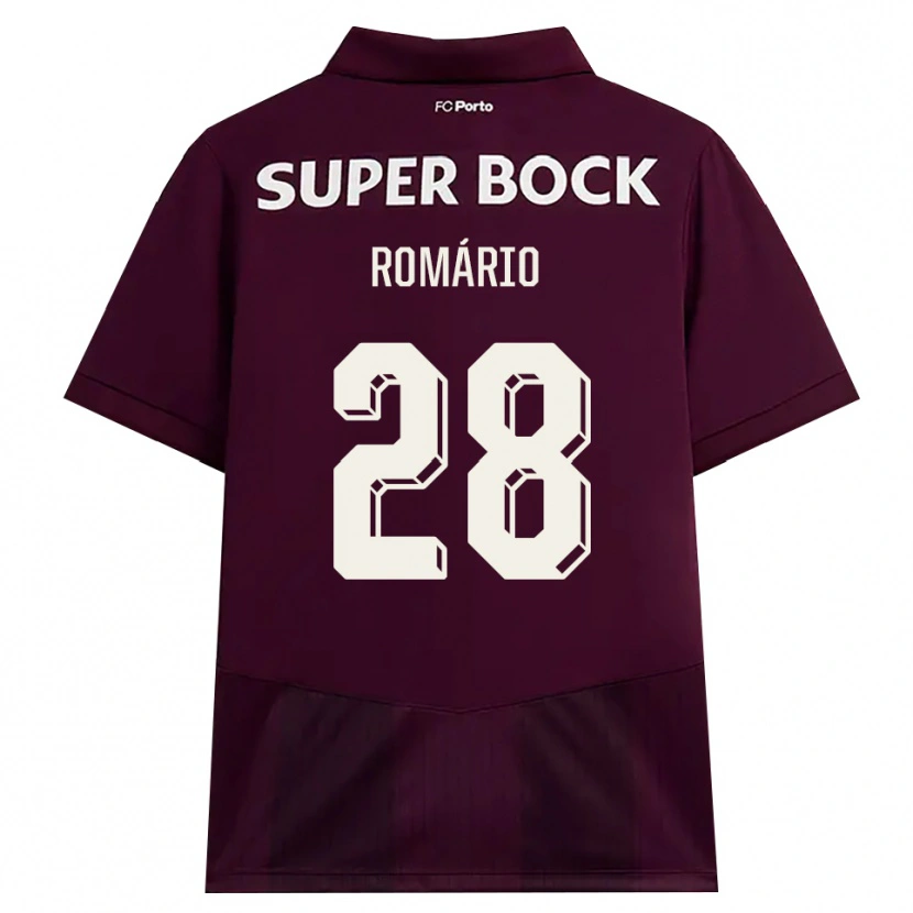 Danxen Homem Camisola Romario Baro #28 Borgonha Branco Alternativa 2026/27 Camisa Brasil