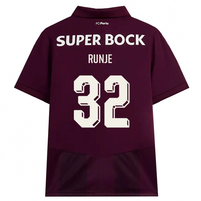 Danxen Homem Camisola Roko Runje #32 Borgonha Branco Alternativa 2026/27 Camisa Brasil