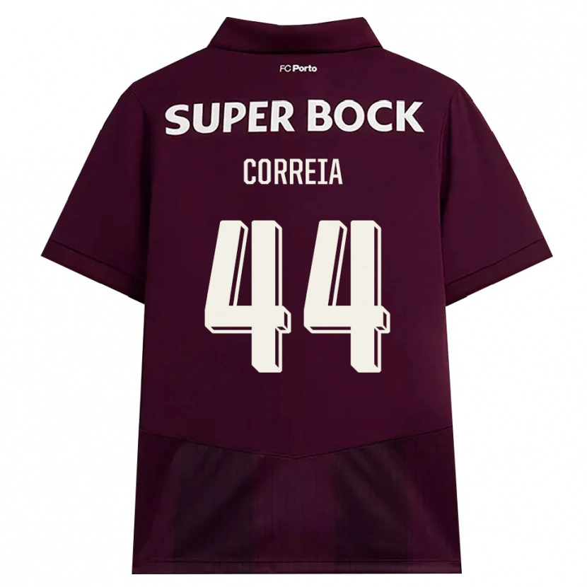 Danxen Homem Camisola Romain Correia #44 Borgonha Branco Alternativa 2026/27 Camisa Brasil