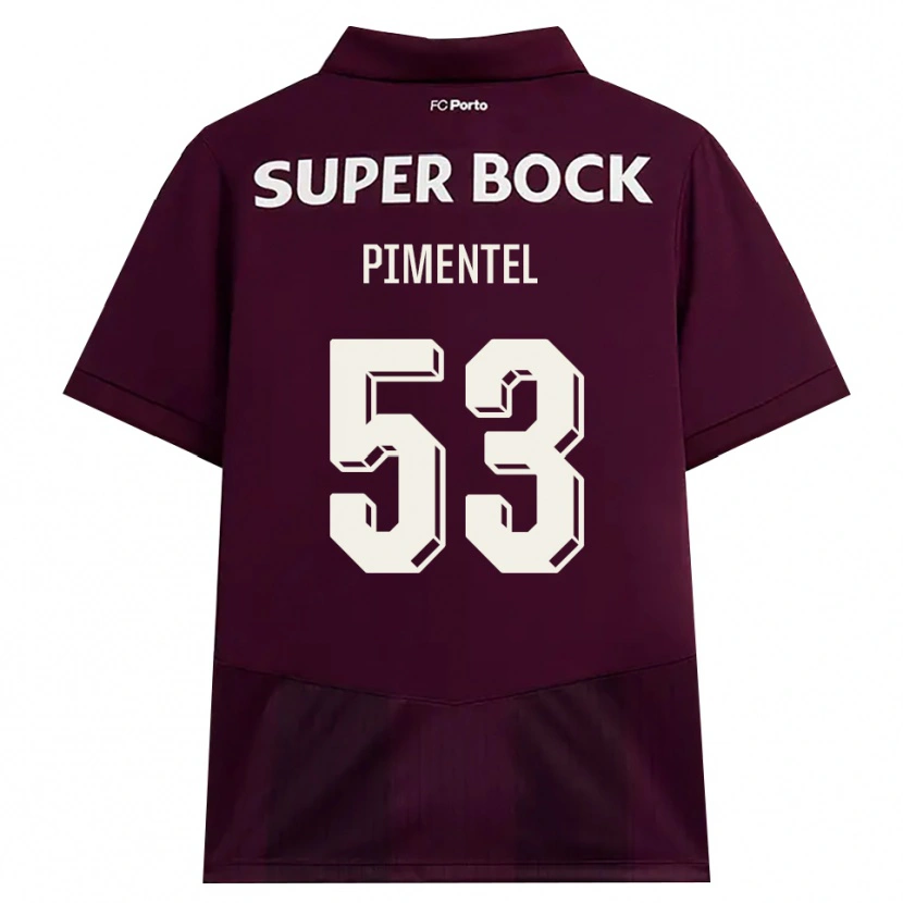 Danxen Homem Camisola Eric Pimentel #53 Borgonha Branco Alternativa 2026/27 Camisa Brasil