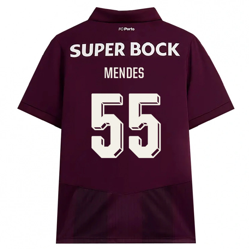Danxen Homem Camisola Joao Mendes #55 Borgonha Branco Alternativa 2026/27 Camisa Brasil
