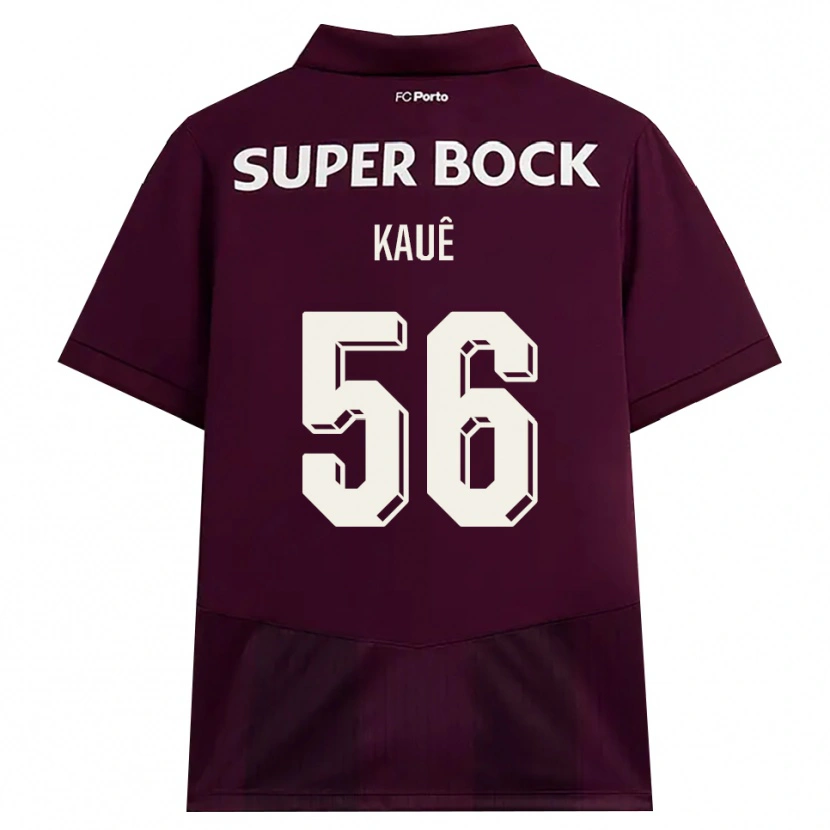 Danxen Homem Camisola Kauê Rodrigues Pessanha #56 Borgonha Branco Alternativa 2026/27 Camisa Brasil