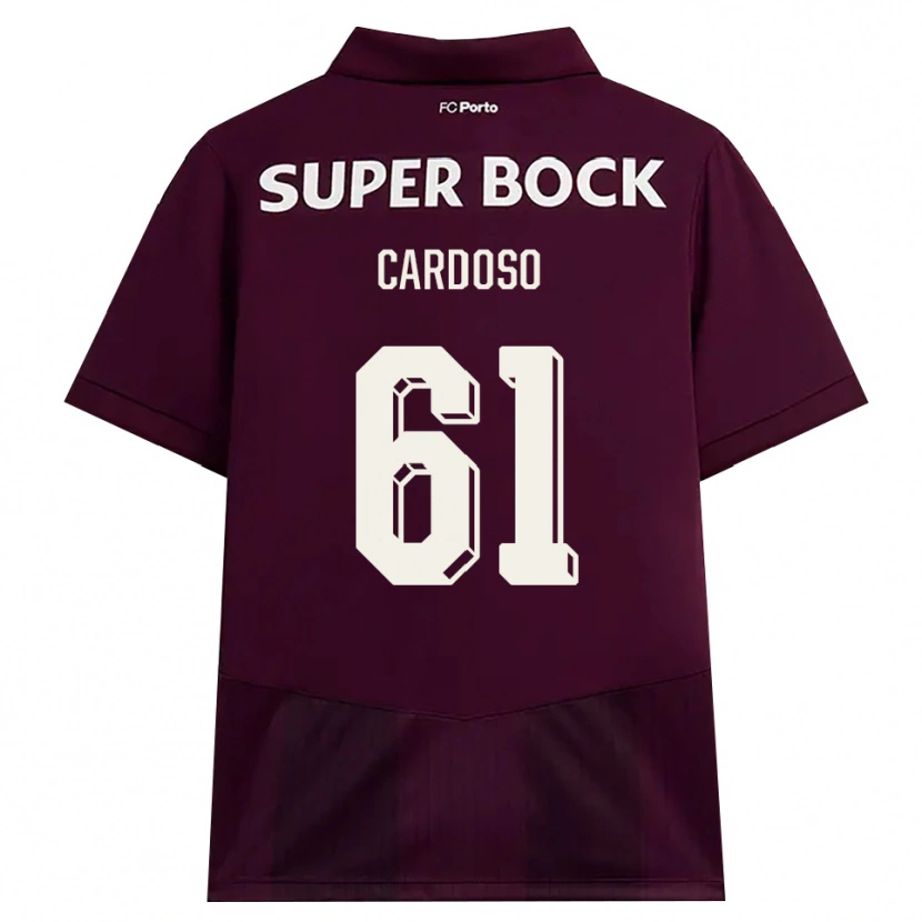 Danxen Homem Camisola Ivan Cardoso #61 Borgonha Branco Alternativa 2026/27 Camisa Brasil