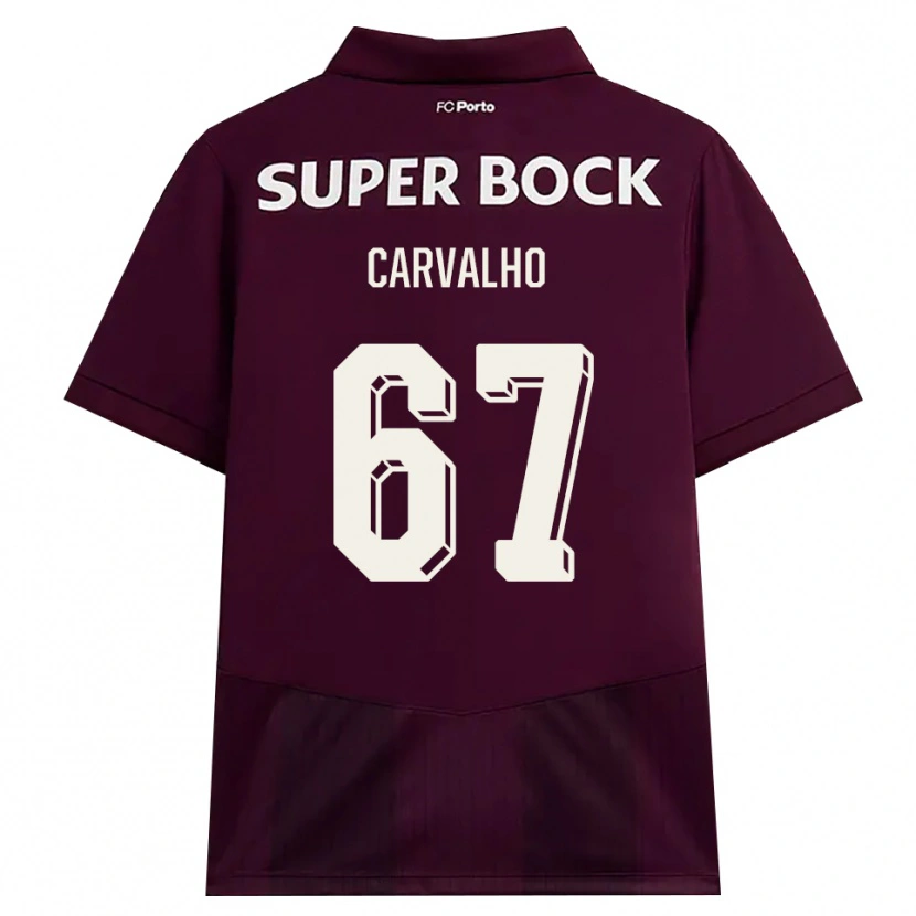 Danxen Homem Camisola Guilherme Carvalho #67 Borgonha Branco Alternativa 2026/27 Camisa Brasil