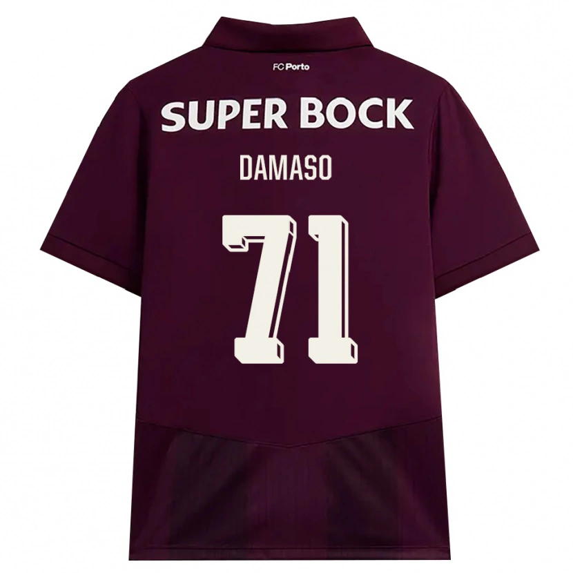 Danxen Homem Camisola Nico Damaso #71 Borgonha Branco Alternativa 2026/27 Camisa Brasil