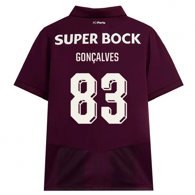 Danxen Homem Camisola Rodrigo Gonçalves #83 Borgonha Branco Alternativa 2026/27 Camisa Brasil