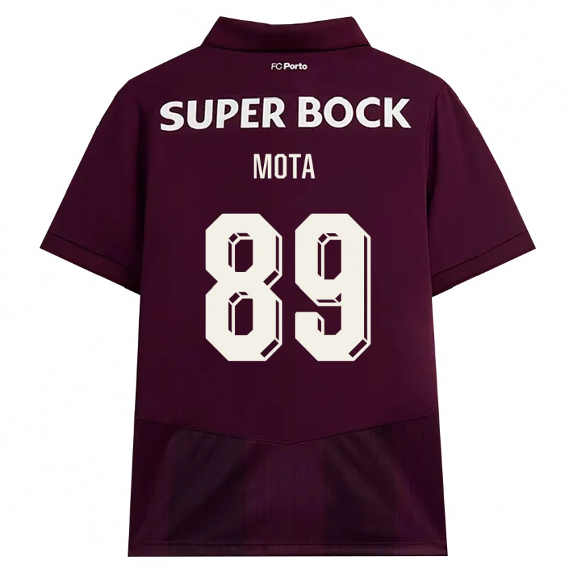 Danxen Homem Camisola Luís Mota #89 Borgonha Branco Alternativa 2026/27 Camisa Brasil