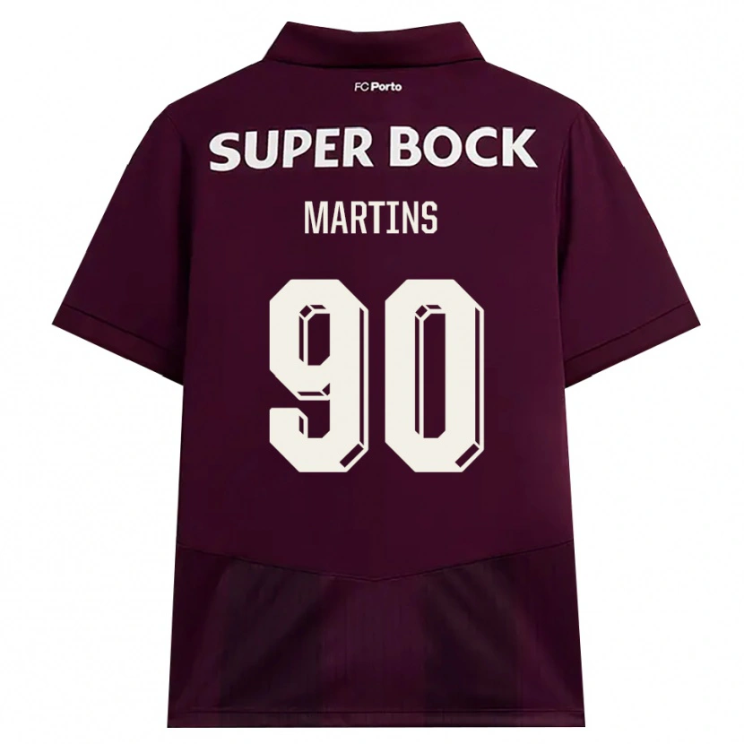 Danxen Homem Camisola Gil Martins #90 Borgonha Branco Alternativa 2026/27 Camisa Brasil