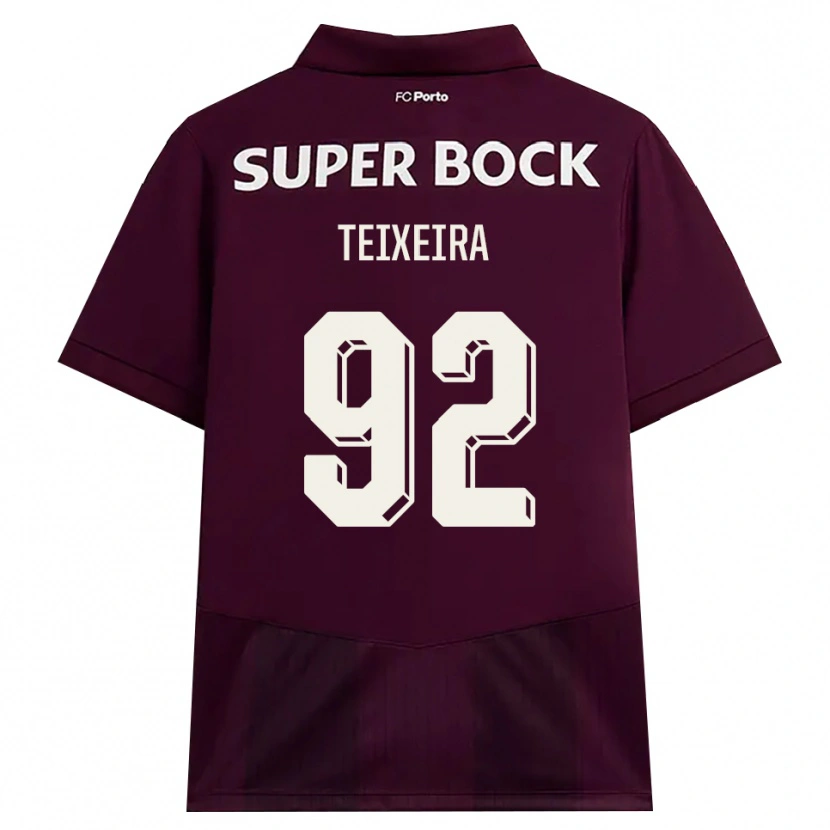 Danxen Homem Camisola João Teixeira #92 Borgonha Branco Alternativa 2026/27 Camisa Brasil
