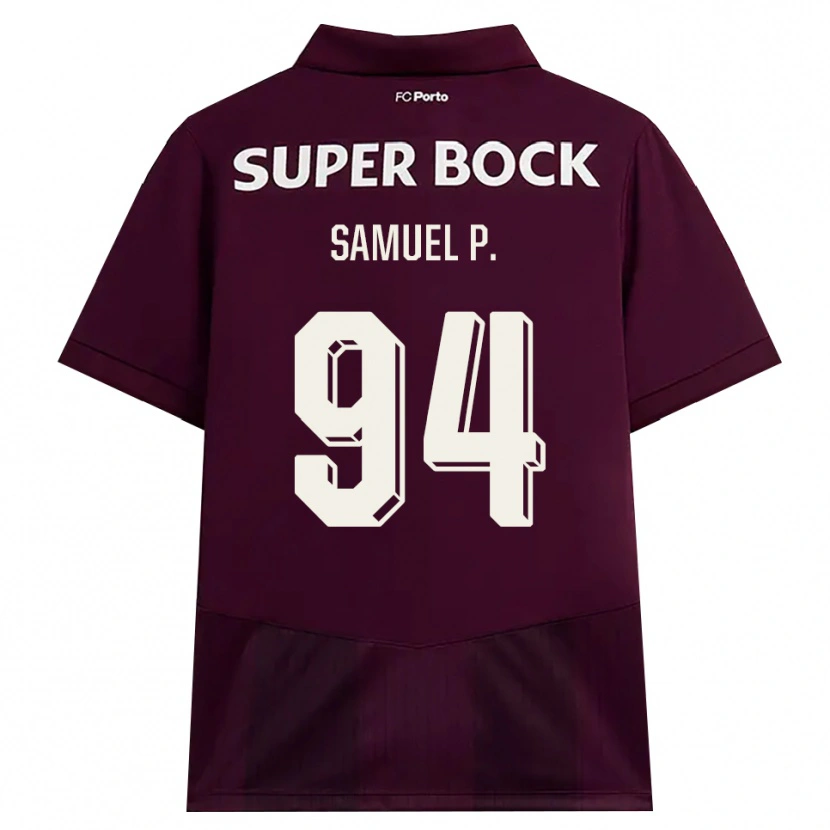 Danxen Homem Camisola Samuel #94 Borgonha Branco Alternativa 2026/27 Camisa Brasil
