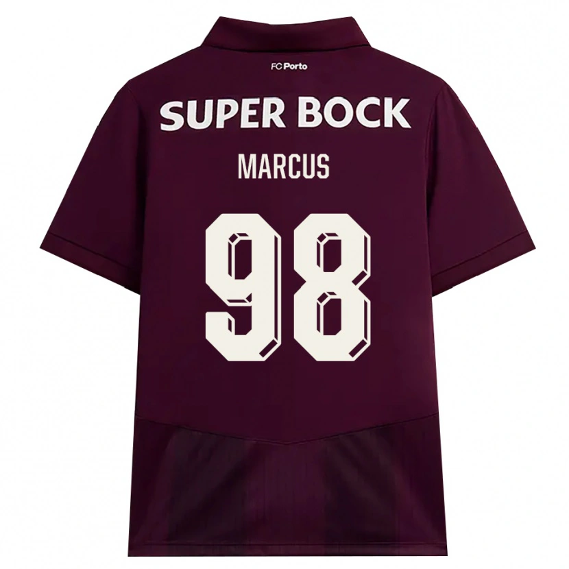 Danxen Homem Camisola Abraham Marcus #98 Borgonha Branco Alternativa 2026/27 Camisa Brasil
