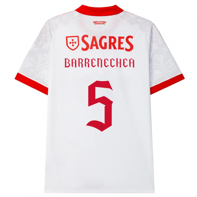 Danxen Homem Camisola Enzo Barrenechea #5 Branco Vermelho Amarelo Alternativa 2026/27 Camisa Brasil