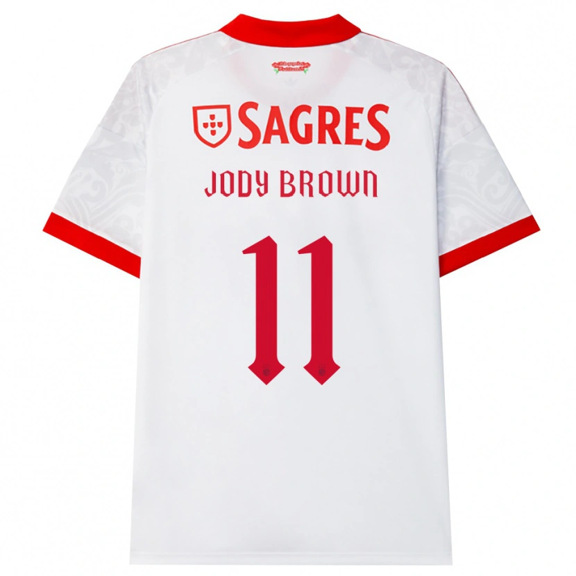 Danxen Homem Camisola Jody Brown #11 Branco Vermelho Amarelo Alternativa 2026/27 Camisa Brasil