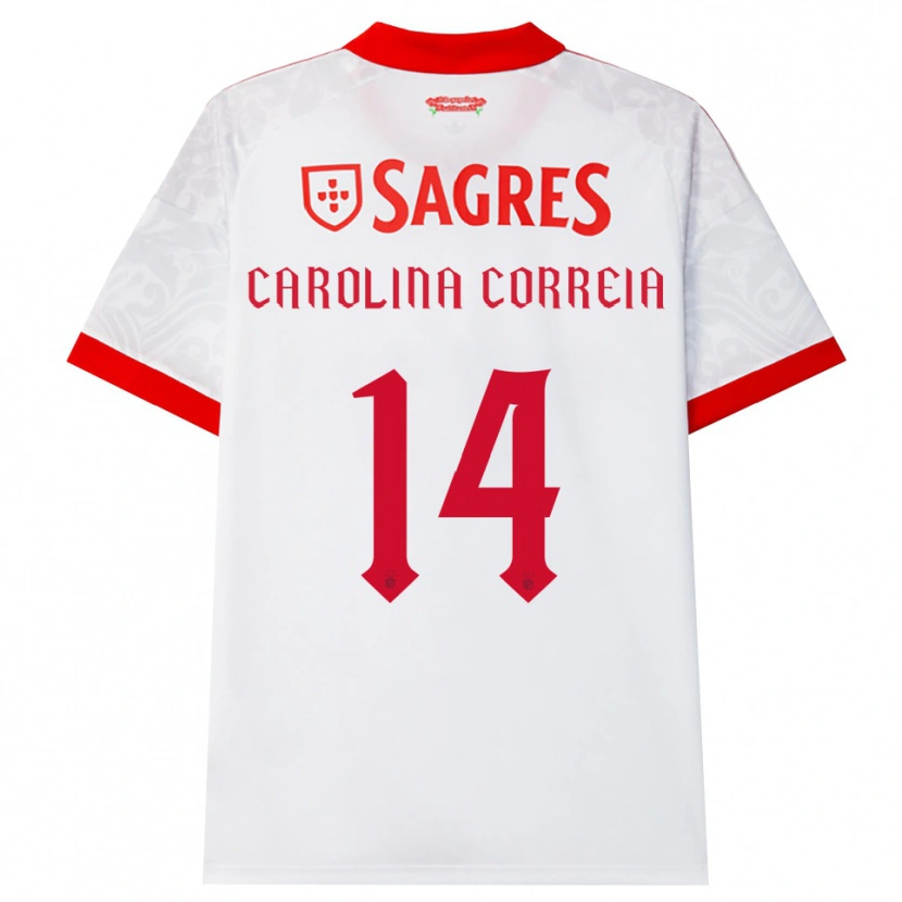 Danxen Homem Camisola Carolina Correia #14 Branco Vermelho Amarelo Alternativa 2026/27 Camisa Brasil