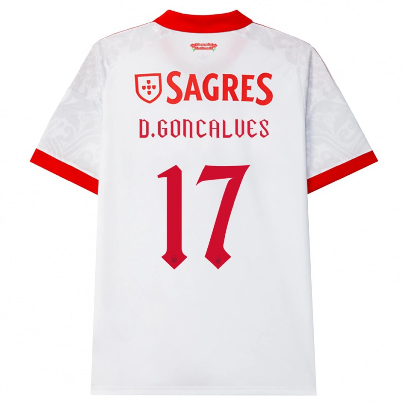Danxen Homem Camisola Diogo Goncalves #17 Branco Vermelho Amarelo Alternativa 2026/27 Camisa Brasil