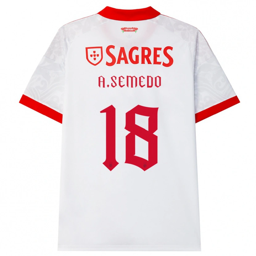 Danxen Homem Camisola Andreson Semedo #18 Branco Vermelho Amarelo Alternativa 2026/27 Camisa Brasil