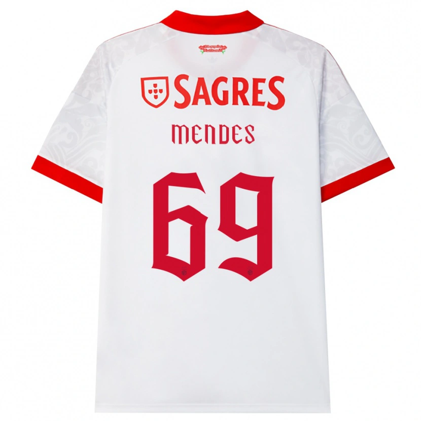 Danxen Homem Camisola Vladimir Mendes #69 Branco Vermelho Amarelo Alternativa 2026/27 Camisa Brasil
