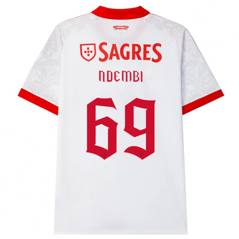 Danxen Homem Camisola Michée Ndembi #69 Branco Vermelho Amarelo Alternativa 2026/27 Camisa Brasil