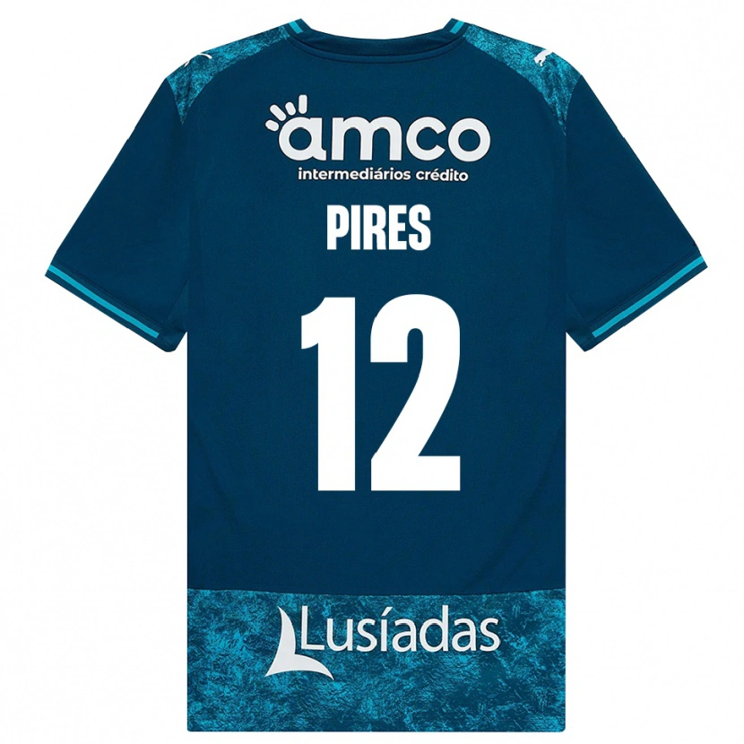 Danxen Homem Camisola Hugo Pires #12 Darkslategray Mediumturquoise Alternativa 2026/27 Camisa Brasil