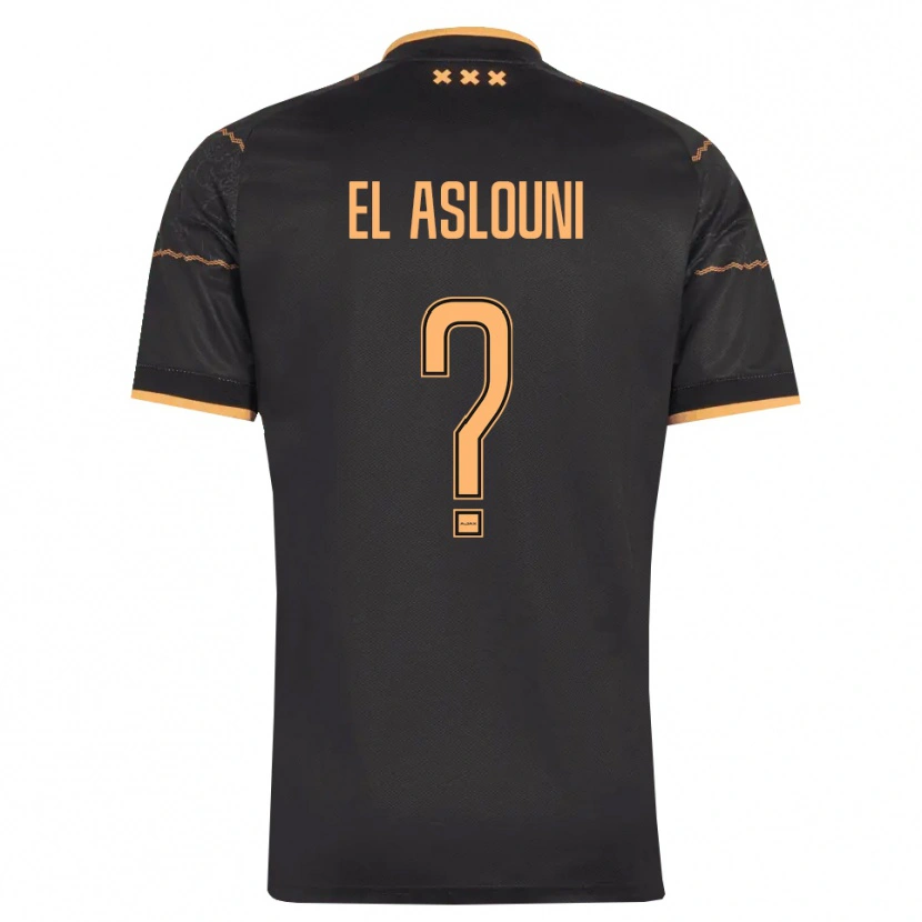 Danxen Homem Camisola Achraf El Aslouni #0 Preto Laranja Alternativa 2026/27 Camisa Brasil