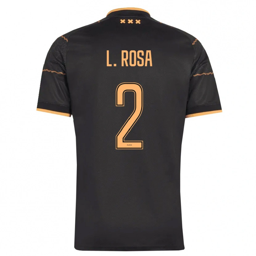 Danxen Homem Camisola Lucas Rosa #2 Preto Laranja Alternativa 2026/27 Camisa Brasil
