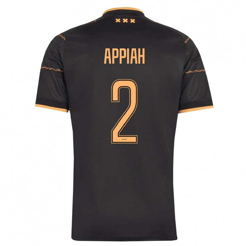 Danxen Homem Camisola Avery Appiah #2 Preto Laranja Alternativa 2026/27 Camisa Brasil