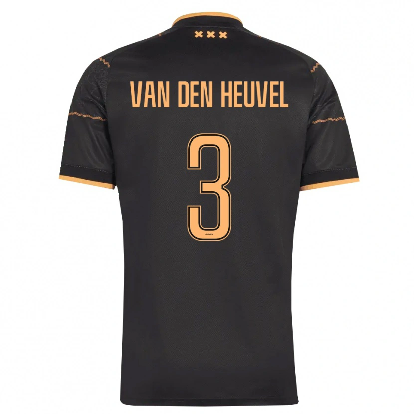 Danxen Homem Camisola Nino Van Den Heuvel #3 Preto Laranja Alternativa 2026/27 Camisa Brasil