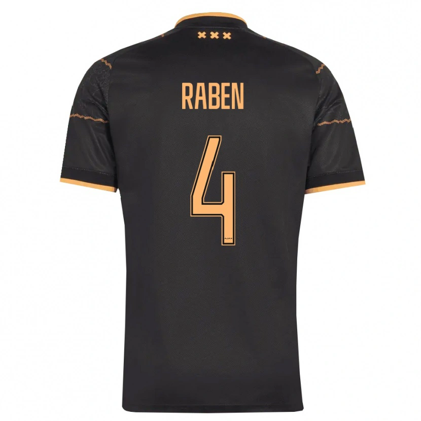 Danxen Homem Camisola Niall Raben #4 Preto Laranja Alternativa 2026/27 Camisa Brasil