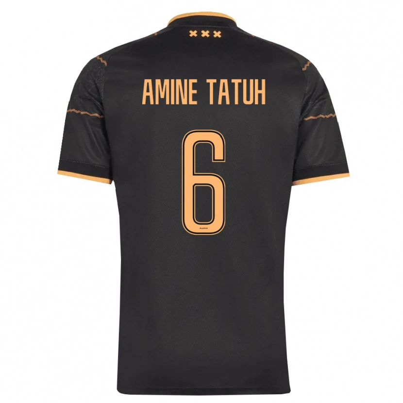 Danxen Homem Camisola Mohammed Tatuh #6 Preto Laranja Alternativa 2026/27 Camisa Brasil