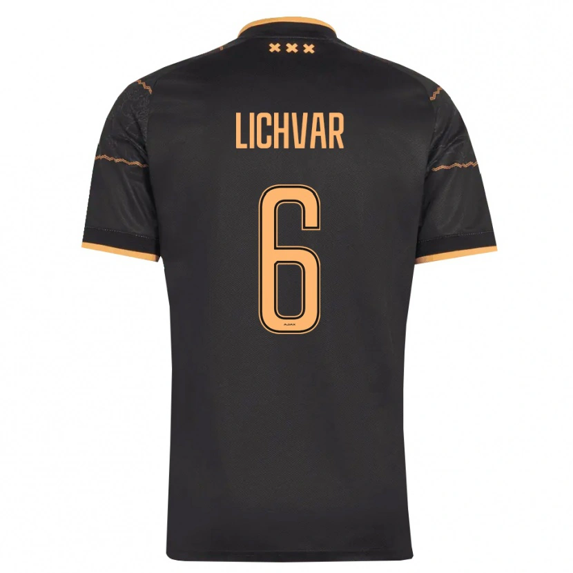 Danxen Homem Camisola Roman Lichvar #6 Preto Laranja Alternativa 2026/27 Camisa Brasil