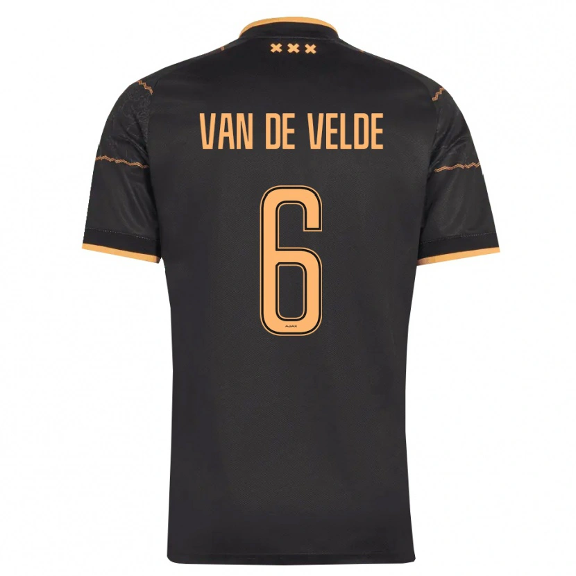 Danxen Homem Camisola Jonna Van De Velde #6 Preto Laranja Alternativa 2026/27 Camisa Brasil