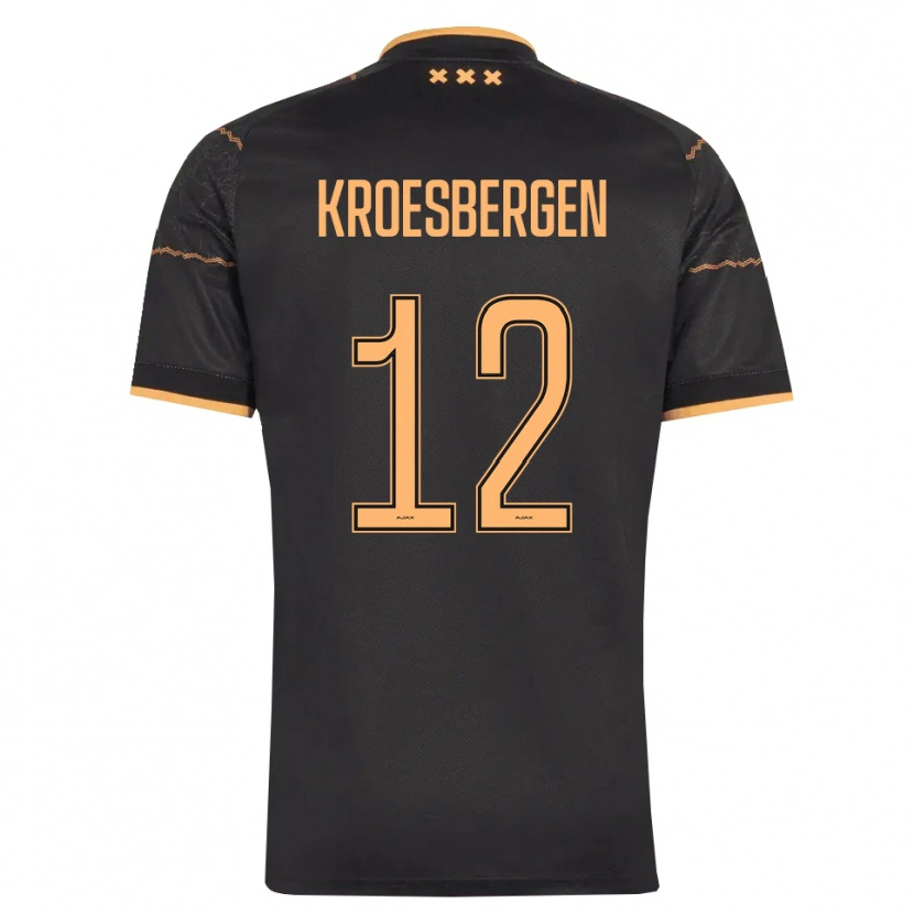 Danxen Homem Camisola Branko Kroesbergen #12 Preto Laranja Alternativa 2026/27 Camisa Brasil